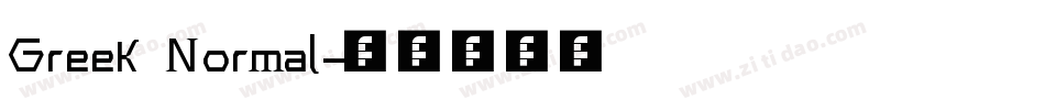 Greek Normal字体转换